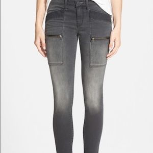 Treasure & Bond Black/Gray Skinny Jeans w/Zippers